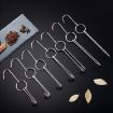 Stainless Steel Double Ring Duck Cooker Hanger - Outdoor Barbecue Hook Stand - 3