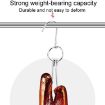 Stainless Steel Double Ring Duck Cooker Hanger - Outdoor Barbecue Hook Stand - 4