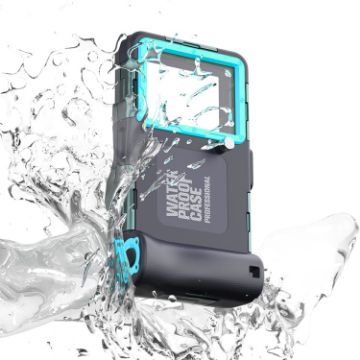 Diving Shell Gen2 Upgrade IP68 Waterproof Phone Case - Black Blue - 1