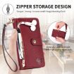 Samsung Galaxy Xcover 7 Green Leather Phone Case with Zipper Lanyard - 6