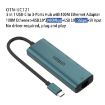Onten UC121 USB-C to USB 3.0 HUB with 5V Input & Network Card - 2