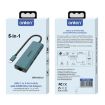Onten UC121 USB-C to USB 3.0 HUB with 5V Input & Network Card - 8