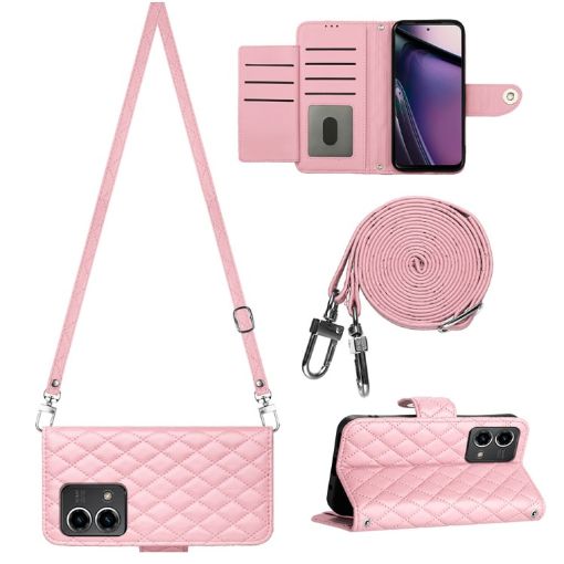 Motorola Moto G Stylus 5G 2023 Pink Leather Phone Case - 1