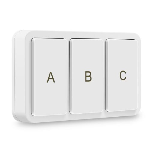 Zigbee Tuya Smart 3-key Wireless Smart Switch (3 Road) - 1