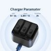 4/3 AMagisn Battery Charger Seat for DJI Osmo Action - 5