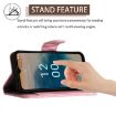 Nokia G22 Rhombic Texture Flip Leather Phone Case - Pink - 4