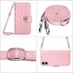 Sony Xperia 5 V Pink Leather Phone Case with Lanyard - 5