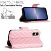 Sony Xperia 5 V Pink Leather Phone Case with Lanyard - 6