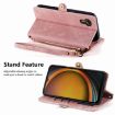 Samsung Galaxy Xcover 7 Geometric Zipper Wallet Leather Phone Case - 4