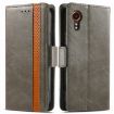 Samsung Galaxy Xcover 7 Case - Grey Leather Phone Case - 2