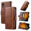 Samsung Galaxy Xcover 7 Case - Brown Leather Phone Case - 1