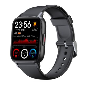 QS16 Pro 1.83" BT5.0 Smart Sport Watch - Black - 1
