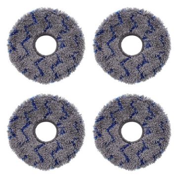 JUNSUNMAY 4pcs Washable Mop Pads for ECOVACS DEEBOT X1/X2/T20 (Blue+Grey) - 1
