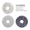 JUNSUNMAY 4pcs Washable Mop Pads for ECOVACS DEEBOT X1/X2/T20 (Blue+Grey) - 5