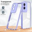 Clear TPU Color PC Frame Phone Case for vivo Y17s - Purple - 2