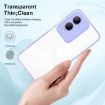 Clear TPU Color PC Frame Phone Case for vivo Y17s - Purple - 4