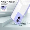 Clear TPU Color PC Frame Phone Case for vivo Y17s - Purple - 6