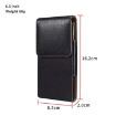 Men's 6.5 Inch Vertical Phone Waist Bag Leather Case - 2