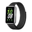 Samsung Galaxy Fit 3 Woven Nylon Loop Watch Band - Black - 1