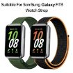 Samsung Galaxy Fit 3 Woven Nylon Loop Watch Band - Black - 4