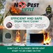 Dual Door Dryer Vent Cover No-Pest Exhaust Cover - 6