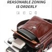 BULL CAPTAIN 049 Large-capacity Cowhide Crossbody Bag - Black - 4