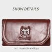 BULL CAPTAIN 049 Large-capacity Cowhide Crossbody Bag - Black - 5