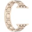 Apple Watch SE 2023 40mm H Slim Stainless Steel Watch Band - Starlight - 2