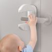 Anti Burglary Door Stopper - Child Safety Lock Blocker (White) - 2