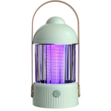 Electric Shock Mosquito Killer Lamp 4000 mAh Green - 1