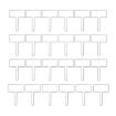 Acrylic Plant Label Nameplate Potted Plant Sign Holder - 24pcs/Box - 1