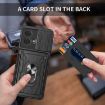 Motorola Edge 40 Neo 5G Sliding Camshield TPU+PC Phone Case with Card Slot - 5