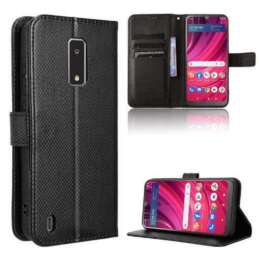 BLU View 4/View 2 2023 Leather Phone Case - Black - 1