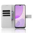 White Diamond Texture Leather Phone Case for Itel S23 S665L - 4