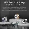 R3 SIZE 20 Smart Ring - Heart Rate/Blood Oxygen/Sleep Monitor (Gold) - 4
