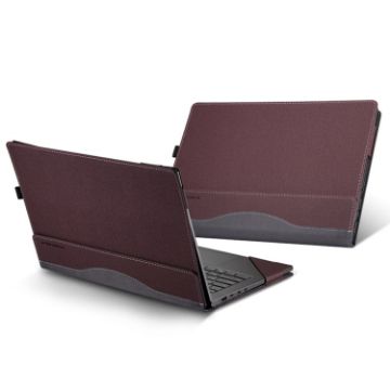 Picture of For Samsung Galaxy Book Flex 2020 15.6 inch Leather Laptop Anti-Fall Protective Case With Stand (Wine Red)