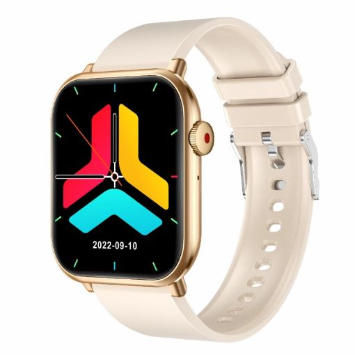 QX9 1.96" BT5.2 Smart Sport Watch - Beige - 1