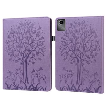 Lenovo Tab M11/Xiaoxin Pad 11 2024 Purple Leather Tablet Case - 1