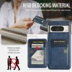 Blue Leather Card Holder Phone Case for Google Pixel 8 - 3