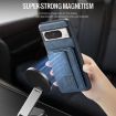 Blue Leather Card Holder Phone Case for Google Pixel 8 - 4