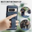 Blue Leather Card Holder Phone Case for Google Pixel 8 - 5