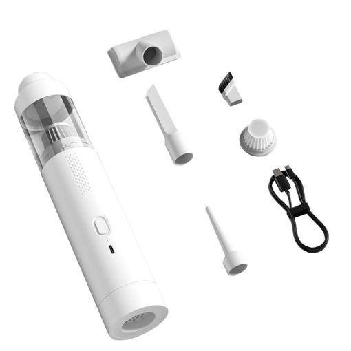 SUITU ST-6676 Cordless Vehicle Vacuum Cleaner 7pcs/Set (White) - 1