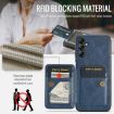 Samsung Galaxy A15 5G Leather Card Holder Phone Case Blue - 3