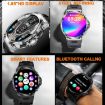 V69 1.85" Color Screen Smart Watch - Bluetooth Call/Heart Rate/Blood Pressure/Oxygen - Silver - 4