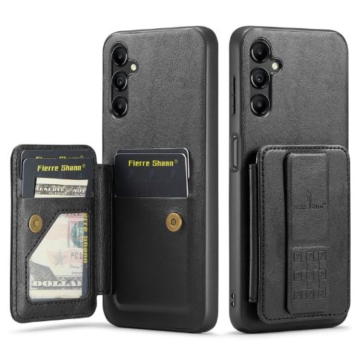 Samsung Galaxy A14 5G Leather Card Holder Phone Case (Black) - 1