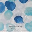 Picture of 260x200cm Home Thickened Waterproof Shower Curtain Polyester Fabric Bathroom Curtain (Blue Petal)