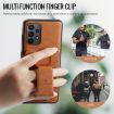 Samsung Galaxy A33 5G Leather Card Holder Phone Case (Brown) - 5