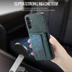 Samsung Galaxy A13 5G Leather Card Holder Phone Case (Green) - 4