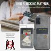Samsung Galaxy A71 4G Leather Card Holder Phone Case (Grey) - 3