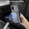 Samsung Galaxy A71 4G Leather Card Holder Phone Case (Grey) - 4